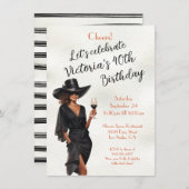 Invitation Anniversaire afro-américain du LBD (Devant / Derrière)