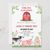 Invitation Anniversaire agricole (Devant)