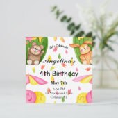 Invitation Anniversaire Amis de Crème Glacée (Debout devant)