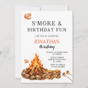 Invitation Anniversaire amusant de S'more