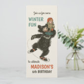 Invitation Anniversaire Amusement d'hiver Denslow's Three Bea (Debout devant)