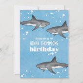 Invitation Anniversaire Amusement Whimsical Ocean Natation Re (Devant)