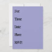 Invitation Anniversaire anglais d'invitation de partie de (Dos)