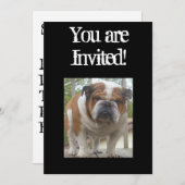 Invitation Anniversaire anglais frais d'invitation de (Devant / Derrière)