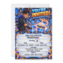 Invitation Anniversaire AnimatedLabbs Kai Mode Fêt