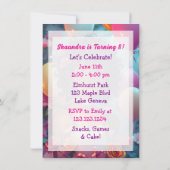 Invitation Anniversaire Anime Fille Personnalisée (Dos)