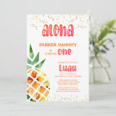 Invitation Anniversaire Anniversaire Aloha Luau (Debout devant)