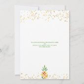 Invitation Anniversaire Anniversaire Aloha Luau (Dos)