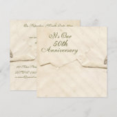 Invitation Anniversaire antique (Devant / Derrière)