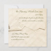 Invitation Anniversaire antique (Dos)