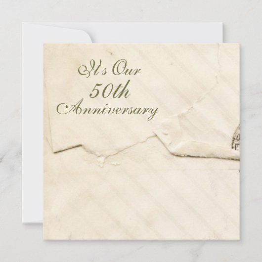 Invitation Anniversaire antique (Devant)