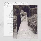 Invitation Anniversaire Argent DES ANNÉES DANS L'ÉTERNITÉ Ren (Devant / Derrière)