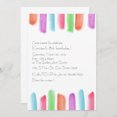 Invitation Anniversaire artistique (Devant / Derrière)