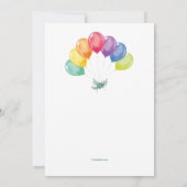 Invitation Anniversaire Avec Ballons (Dos)