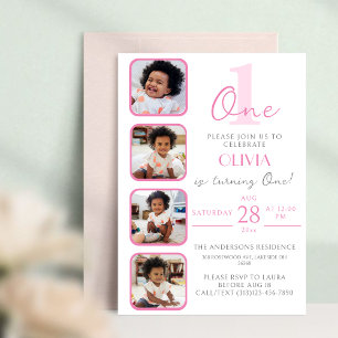 Invitation Anniversaire Avec Collage Photo