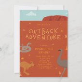 Invitation Anniversaire Aventure Outback (Devant)