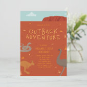 Invitation Anniversaire Aventure Outback (Debout devant)