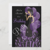 Invitation Anniversaire | Bachelorette Cocktail Fête de Fille (Devant)