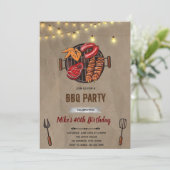 Invitation anniversaire barbecue (Debout devant)