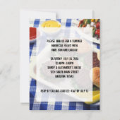 Invitation Anniversaire Barbecue, Burgers (Dos)