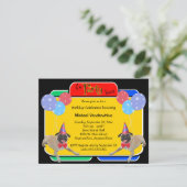 Invitation Anniversaire Barker de carlin (Debout devant)