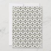 Invitation Anniversaire baroque Vintage (Dos)