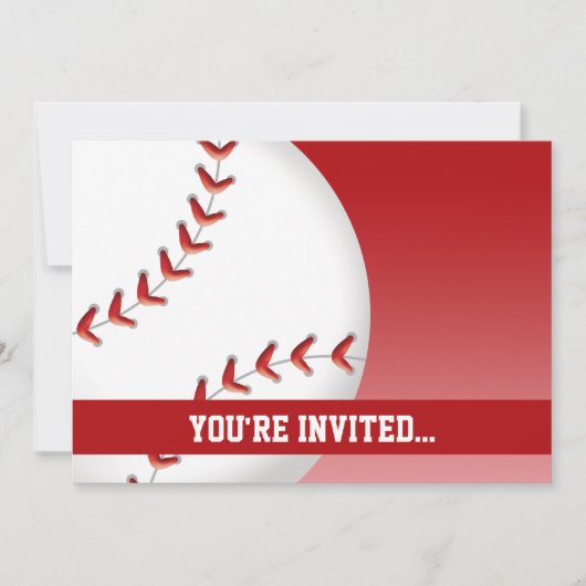 Invitation Anniversaire Baseball (Devant)