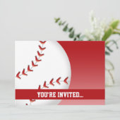 Invitation Anniversaire Baseball (Debout devant)