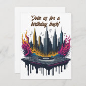 Invitation Anniversaire Bash ! (Devant / Derrière)