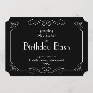 Invitation Anniversaire Bash