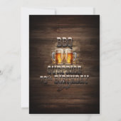 Invitation Anniversaire BBQ Wood Surprise 70e fête (Dos)