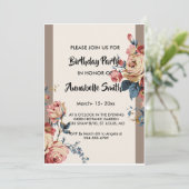 Invitation anniversaire bien-aimé (Debout devant)