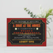 Invitation Anniversaire Billet de Cinéma (Debout devant)