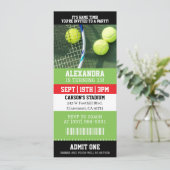 Invitation Anniversaire Billet de Tennis (Debout devant)