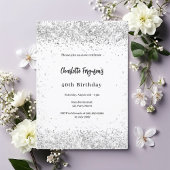 Invitation Anniversaire blanc