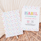 Invitation Anniversaire Bonbons Arc-en-ciel