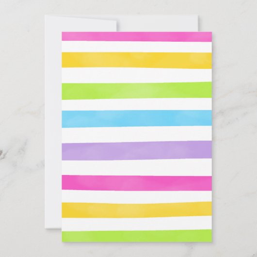 Invitation anniversaire bonbons modifiable (Dos)