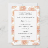 Invitation Anniversaire Brise de Pamplemousse (Devant)