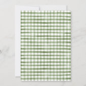 Invitation Anniversaire Brown du feuillage vert (Dos)