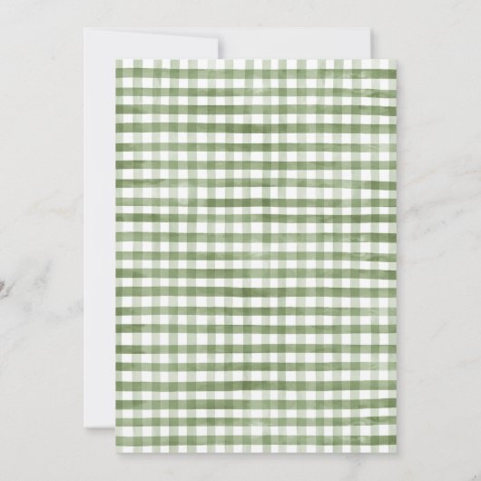 Invitation Anniversaire Brown du feuillage vert (Dos)