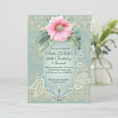 Invitation Anniversaire Brunch Fête des mères Déjeuner Invita (Debout devant)