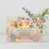 Invitation Anniversaire Brunch Fête des mères Déjeuner Invita (Debout devant)