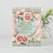 Invitation Anniversaire Brunch Fête des mères Déjeuner Invita (Debout devant)