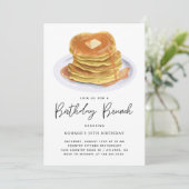 Invitation Anniversaire Brunch Pancakes Party (Debout devant)