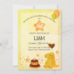 Invitation Anniversaire bruyant de 3 ans