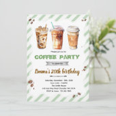 Invitation Anniversaire Café (Debout devant)