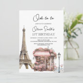 Invitation Anniversaire Café Thé Parisien Parisien Français (Debout devant)