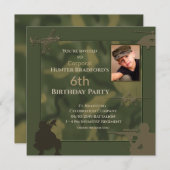Invitation Anniversaire Camouflage Invitation, Insérer âge/ph (Devant / Derrière)