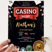 Invitation Anniversaire Casino