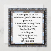 Invitation Anniversaire Célébrez l'Invitation (Dos)